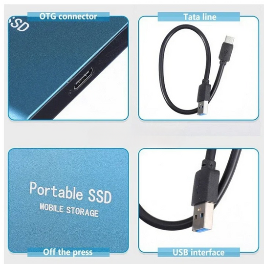Tragbare SSD-Festplatte, hohe Geschwindigkeit, kompaktes Design 8
