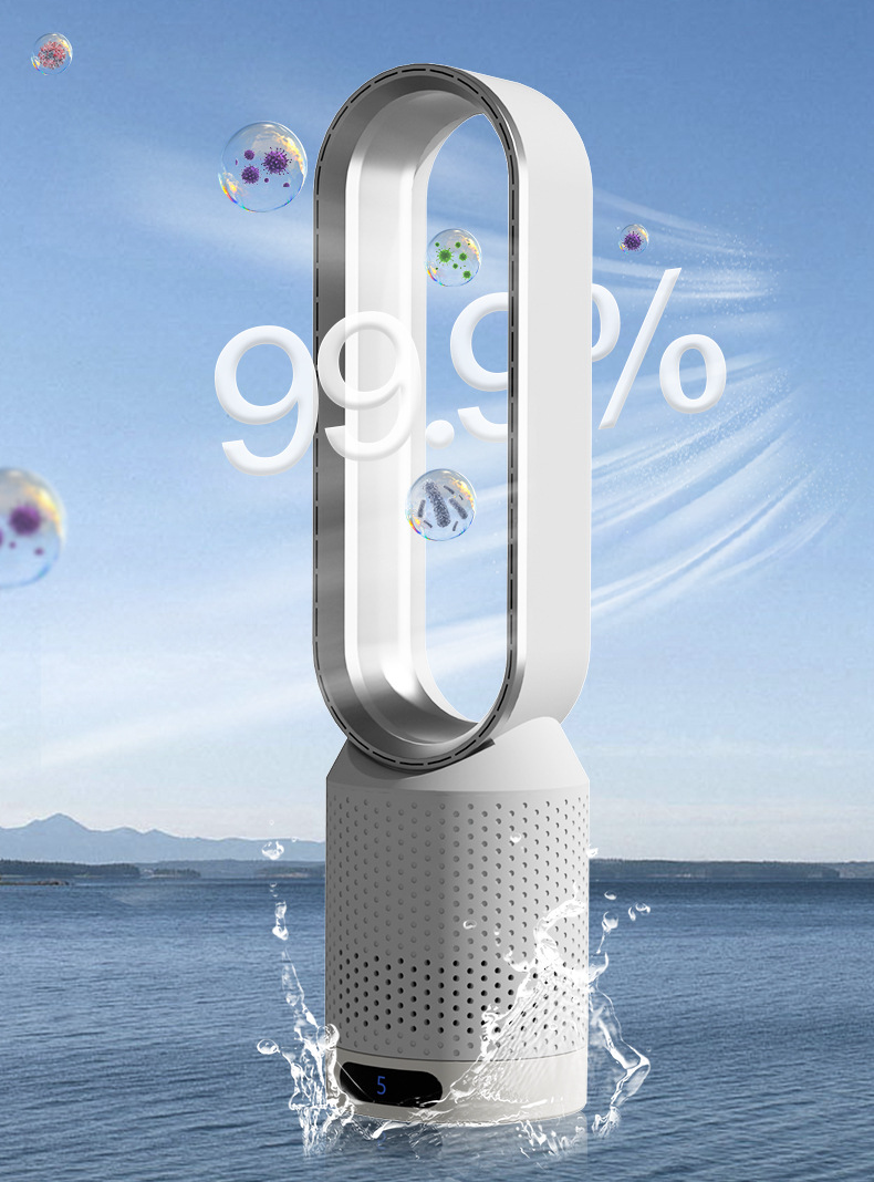 Tragbarer 3-in-1 Luftkühler mit Luftreiniger und oszillierendem Ventilator 2