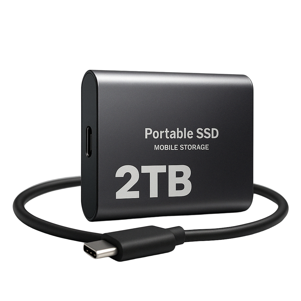 Tragbarer SSD-Speicher Extern mit Hochgeschwindigkeits-USB-C 0