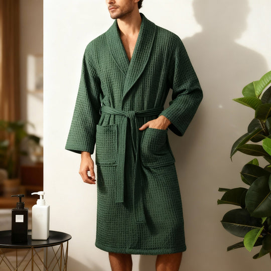 Unisex Bademantel mit Taschen für Herren und Damen 2
