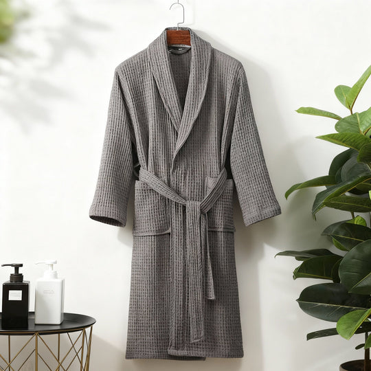 Unisex Bademantel mit Taschen für Herren und Damen 4