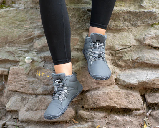 Unisex Barfußschuhe Thermo für Herbst und Winter - Rutschfeste Wanderschuhe mit Breiter Zehenbox 6