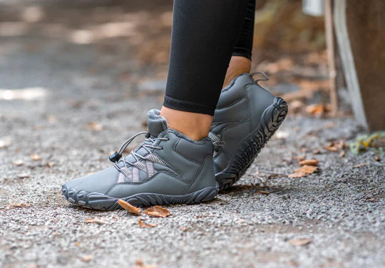 Unisex Barfußschuhe Thermo für Herbst und Winter - Rutschfeste Wanderschuhe mit Breiter Zehenbox 7