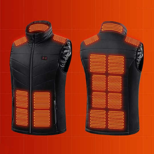 Unisex Beheizbare Weste Mit 13 Heizzonen Für Outdoor-Aktivitäten 0