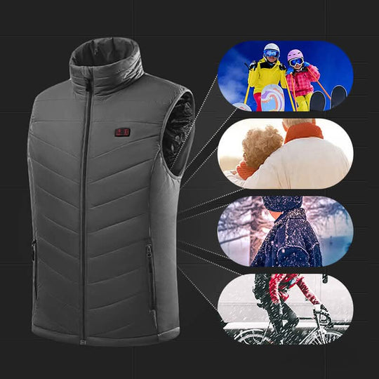 Unisex Beheizbare Weste Mit 13 Heizzonen Für Outdoor-Aktivitäten 1
