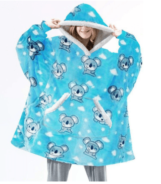 Unisex Fleece Hoodie Decke für Komfort 12