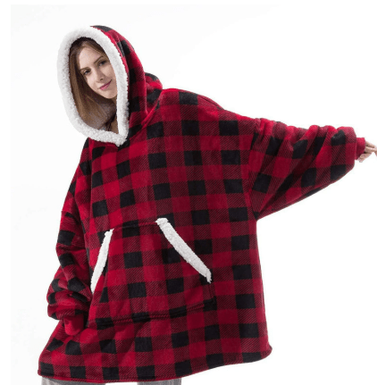 Unisex Fleece Hoodie Decke für Komfort 2