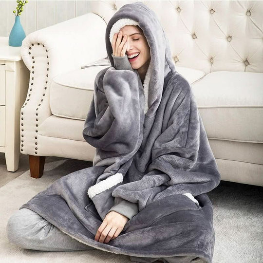 Unisex Fleece Hoodie Decke für Komfort 3