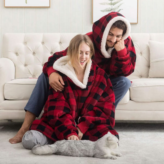 Unisex Fleece Hoodie Decke für Komfort 4