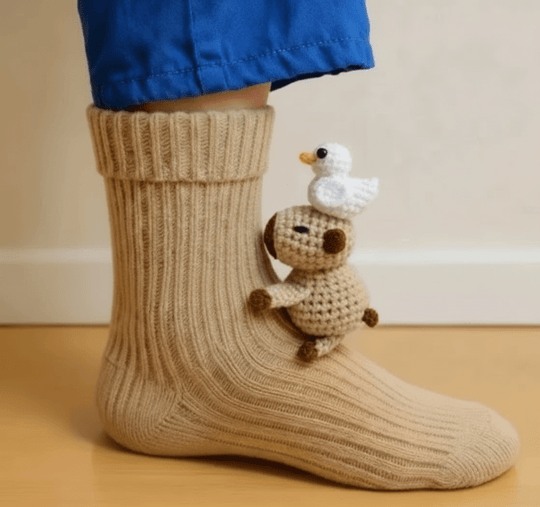 Unisex Haussocken mit 3D-Tierdesign für Gemütlichkeit und Komfort 15