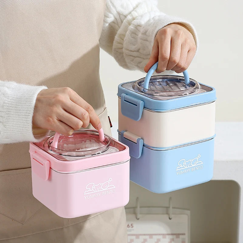 Unisex Lunchbox mit mehreren Fächern und praktischem Design 2