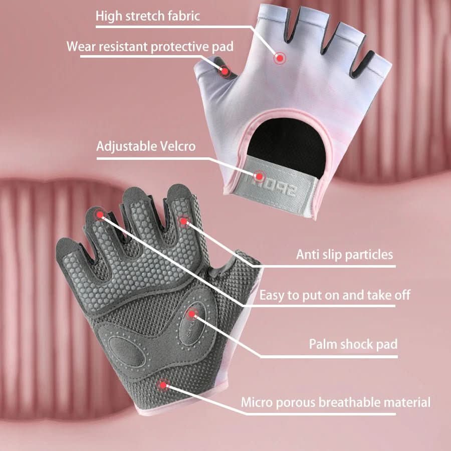 Unisex Sporthandschuhe Halbfinger Design für Fitness und Training 4