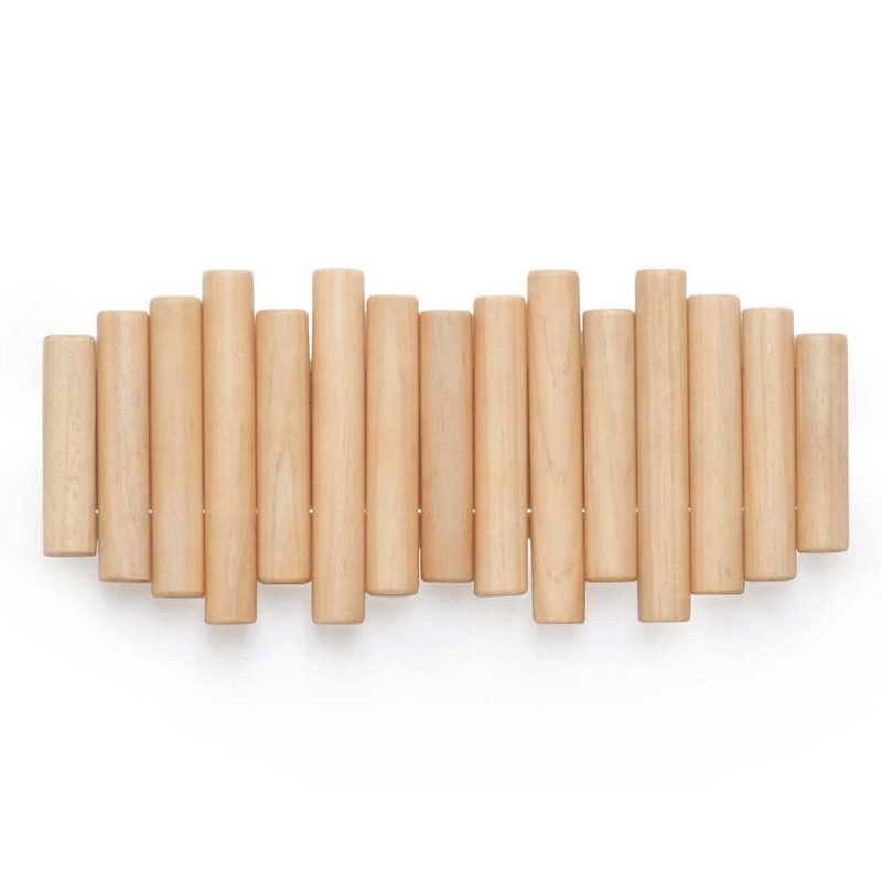 Wandgarderobe Aus Holz Im Skandinavischen Design Für Mäntel Und Taschen 3
