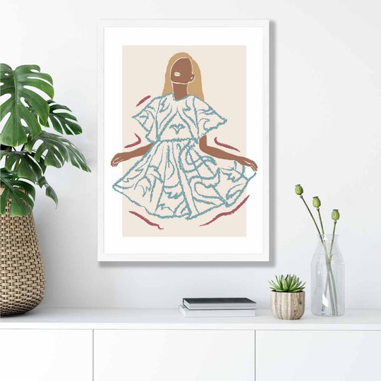 Wandkunst Poster Moderne Frau Skizze Minimalistisch 4