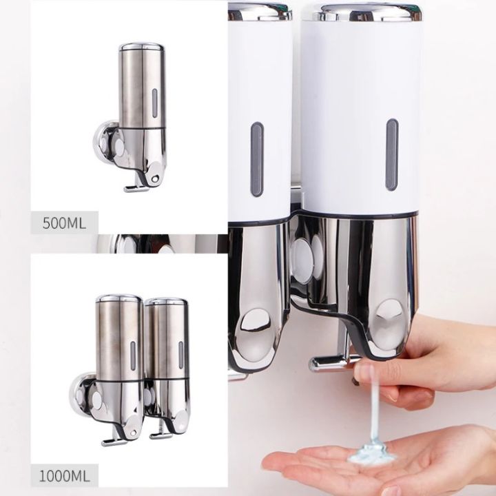 Wandseifenspender für Badezimmer und Küche Modernes Design mit Pumpmechanismus 5