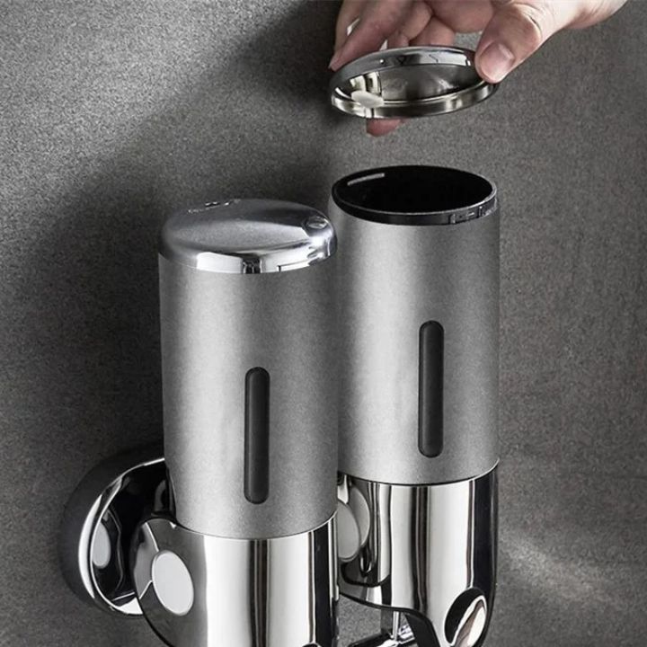 Wandseifenspender für Badezimmer und Küche Modernes Design mit Pumpmechanismus 7