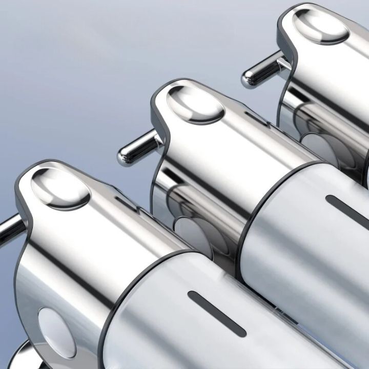 Wandseifenspender für Badezimmer und Küche Modernes Design mit Pumpmechanismus 8