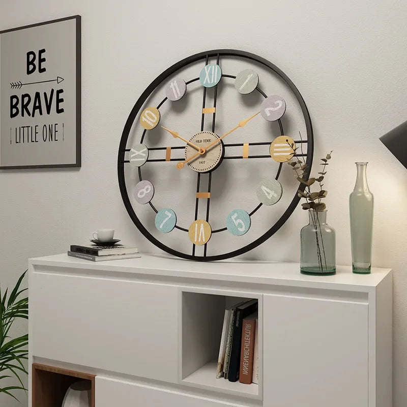 Wanduhr Groß Vintage-Stil Mit Römischen Ziffern – Stilvoller Hingucker Für Ihr Zuhause 5
