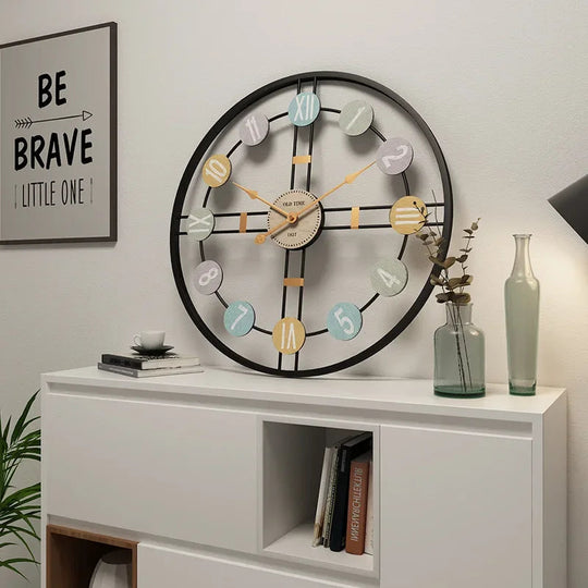 Wanduhr Groß Vintage-Stil Mit Römischen Ziffern – Stilvoller Hingucker Für Ihr Zuhause 5