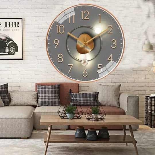 Wanduhr mit minimalistischem Design und geräuschlosem Quarzwerk 2