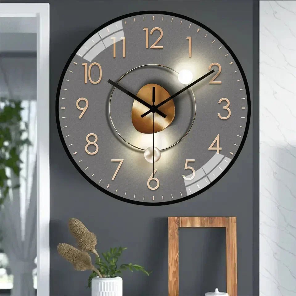 Wanduhr mit minimalistischem Design und geräuschlosem Quarzwerk 3