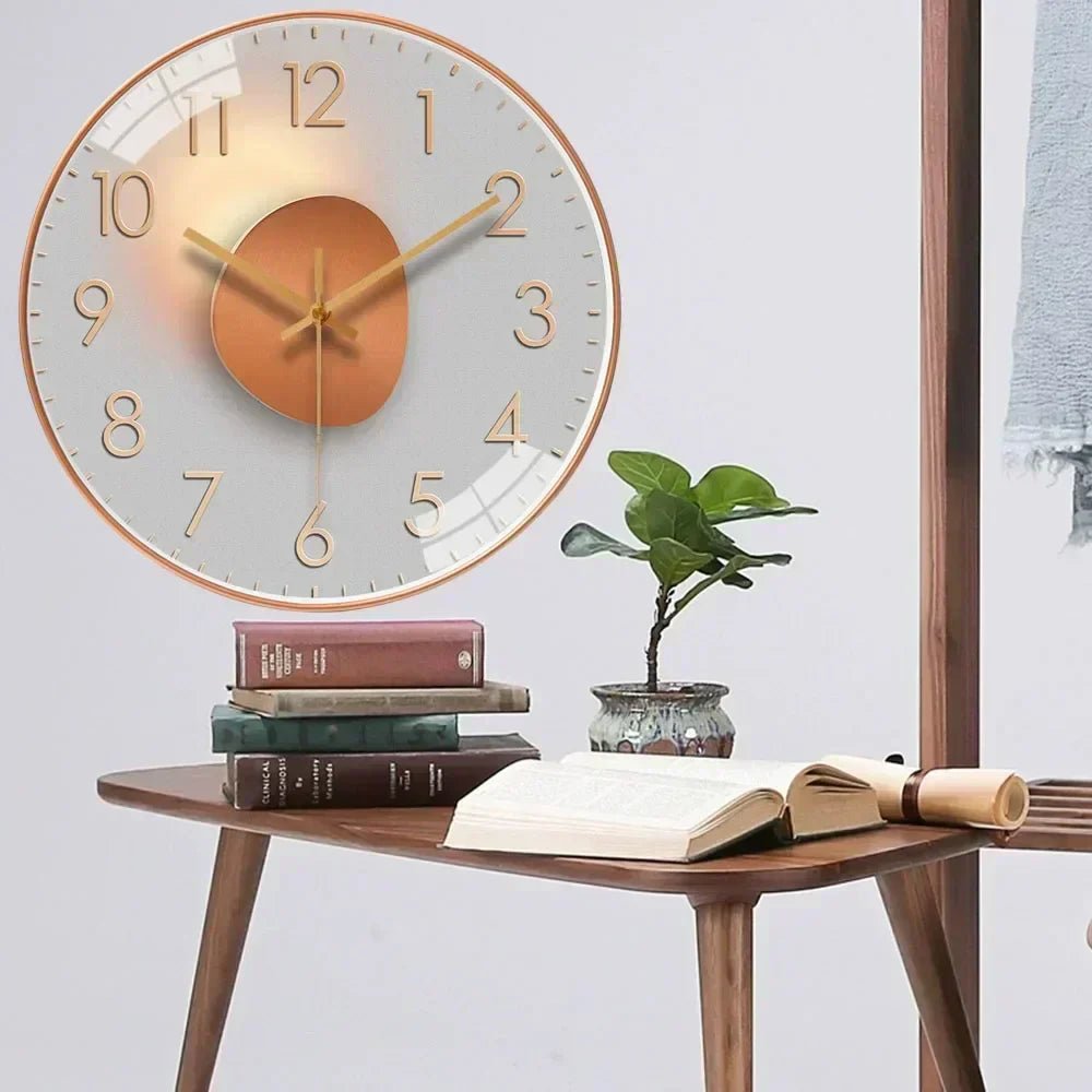 Wanduhr mit minimalistischem Design und geräuschlosem Quarzwerk 5