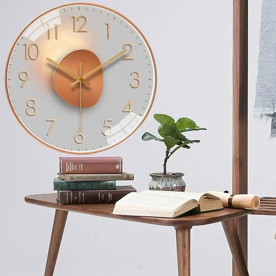 Wanduhr mit minimalistischem Design und geräuschlosem Quarzwerk 5