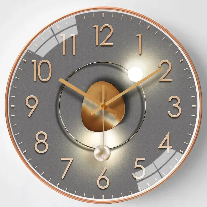 Wanduhr mit minimalistischem Design und geräuschlosem Quarzwerk 9