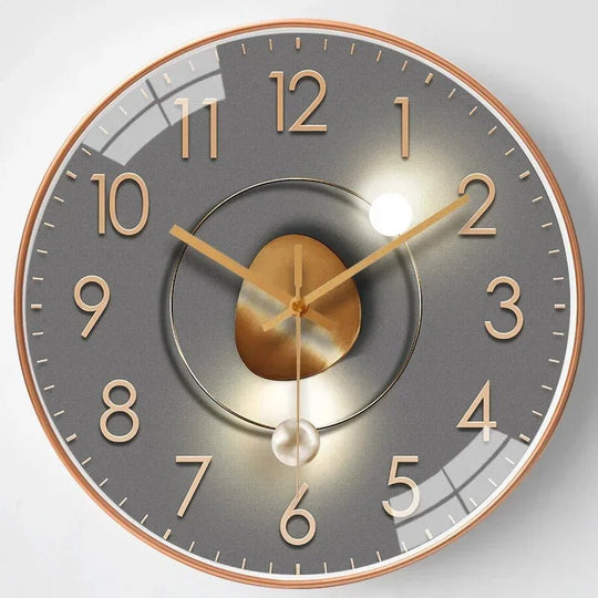 Wanduhr mit minimalistischem Design und geräuschlosem Quarzwerk 9
