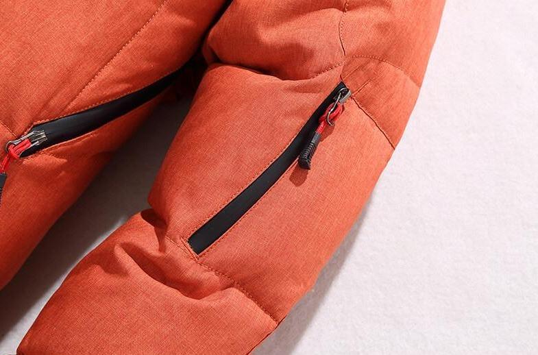 Warme Dicke Kapuzen-Pufferjacke