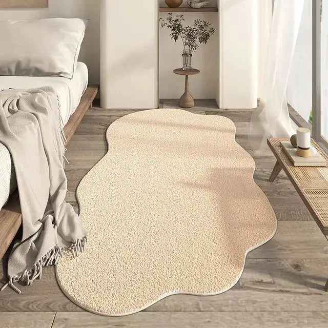 Waschbarer Teppich für Schlafzimmer im Modernen Stil - Gemütlicher Akzentteppich für Wohnzimmer und Flure 1