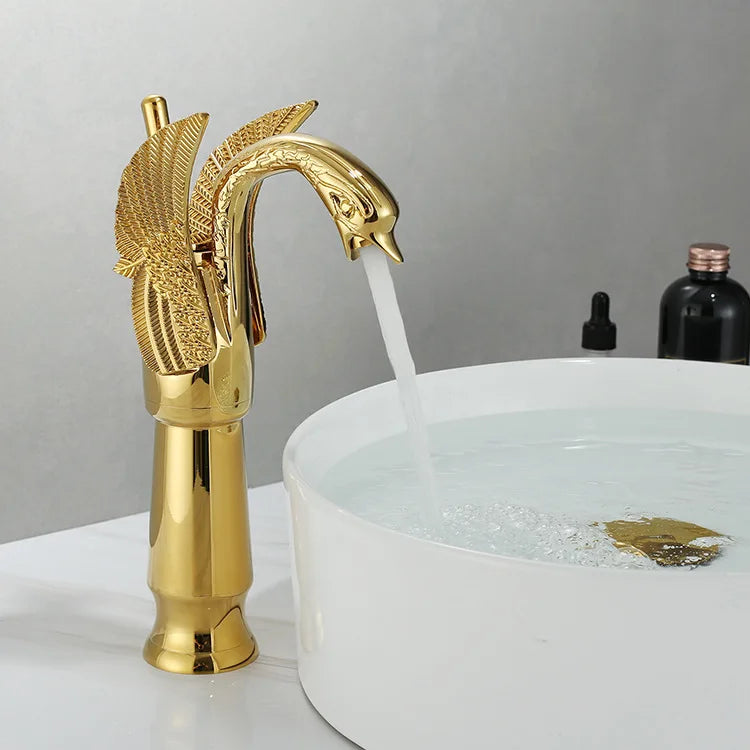 Waschtischarmatur Einhand Goldene Ausführung 9