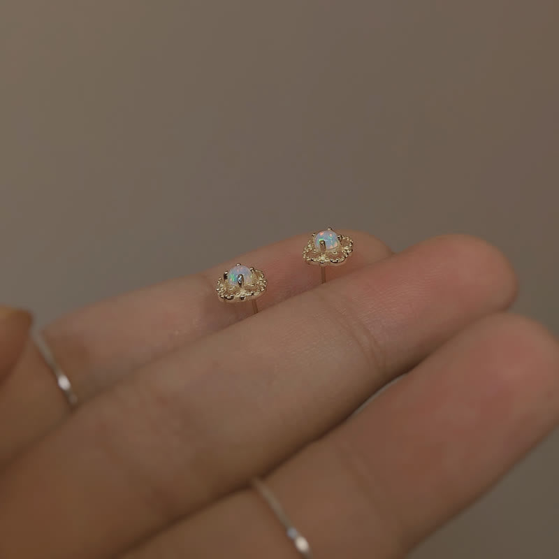 Zarte Vintage-Ohrringe mit Opal für Damen - Stilvolles Design 5
