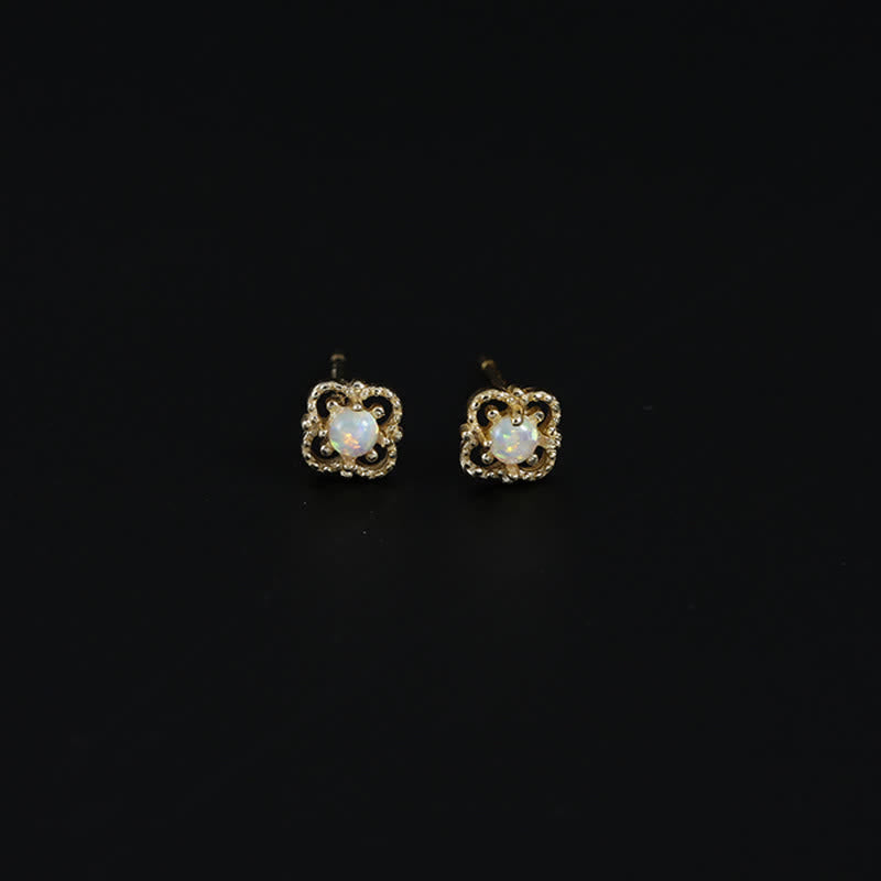 Zarte Vintage-Ohrringe mit Opal für Damen - Stilvolles Design 7