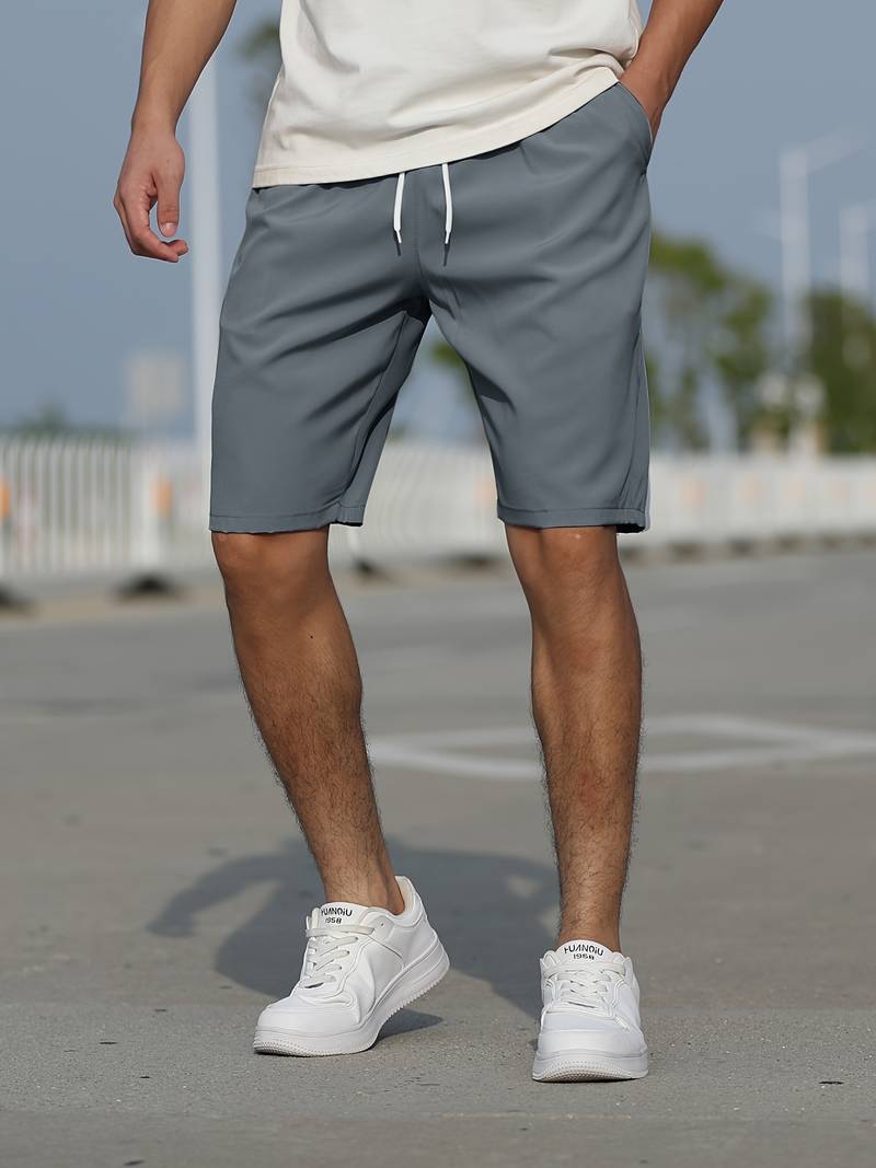 Herren Shorts Lässig Baumwolle mit Kordelzug für Bequemen Tragekomfort-1