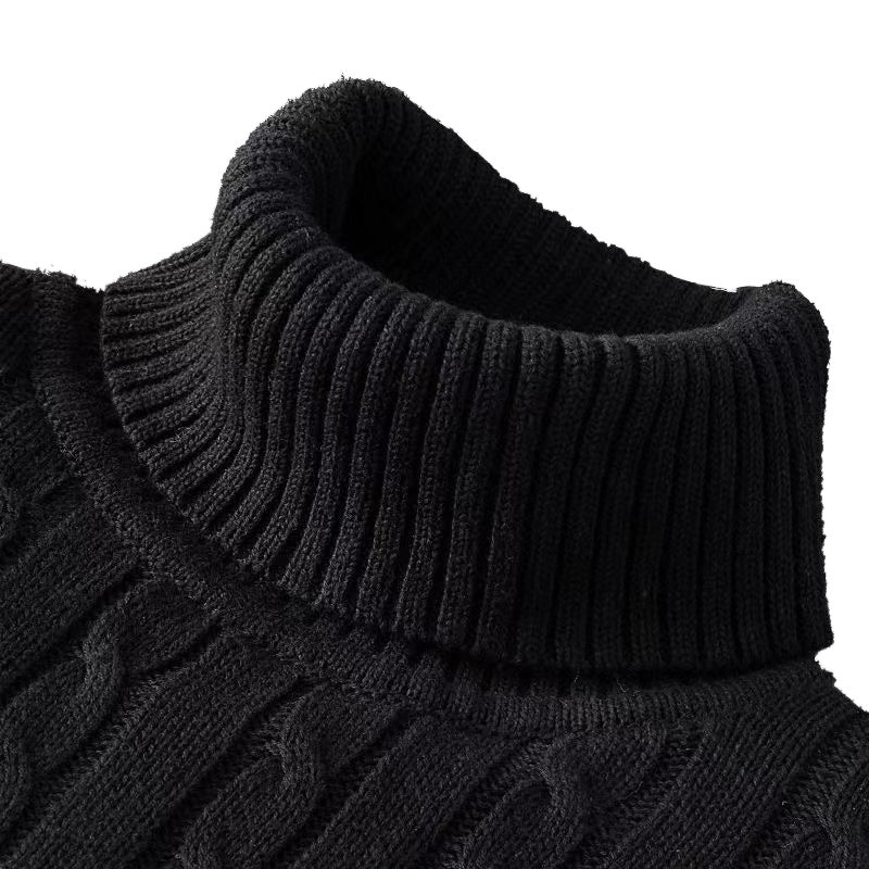 Herren-Rollkragenpullover aus Strick