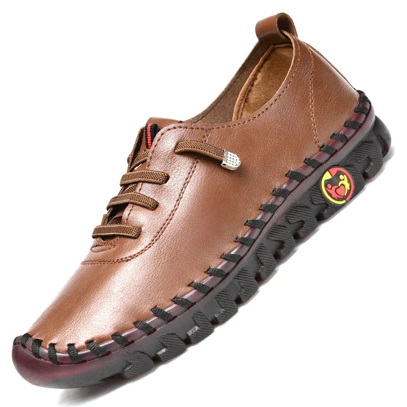 Herren Schuhe Schwarz Modern Orthopädisch Komfortabel Atmungsaktiv-5