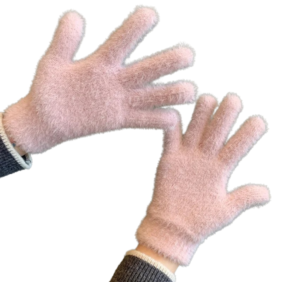 Nerz-Samt Winterhandschuhe