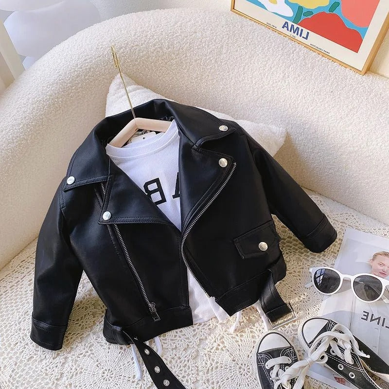 Kinder Lederjacke