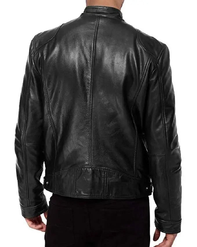 Herren Slim Fit Motorradjacke