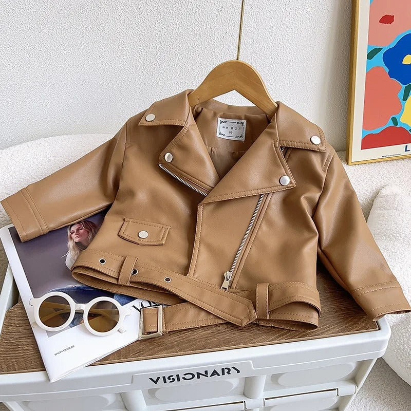 Kinder Lederjacke