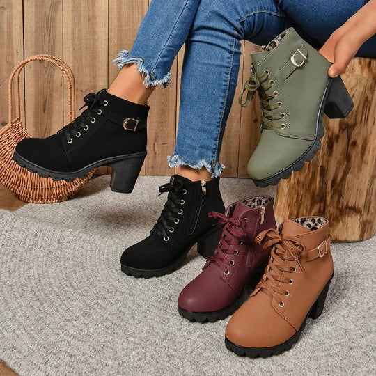 Damen-Pumpstiefel