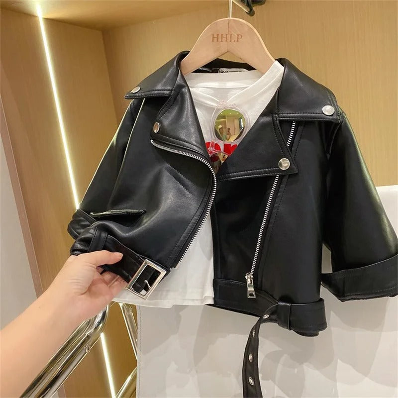 Kinder Lederjacke