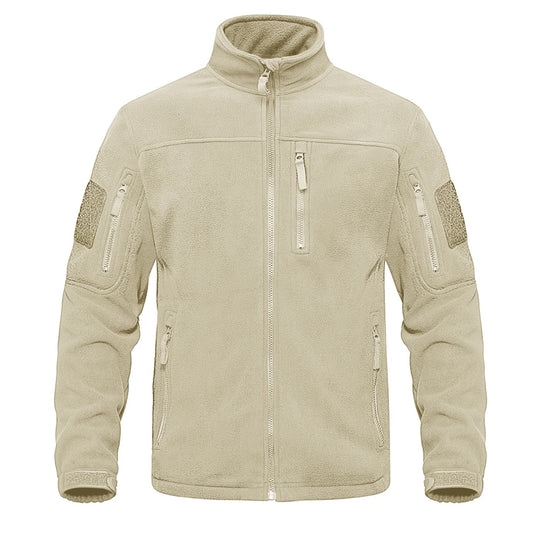 Herren-Fleece-Thermojacke mit durchgehendem Reißverschluss