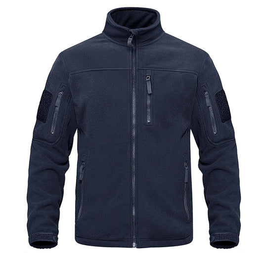Herren-Fleecejacke mit durchgehendem Reißverschluss