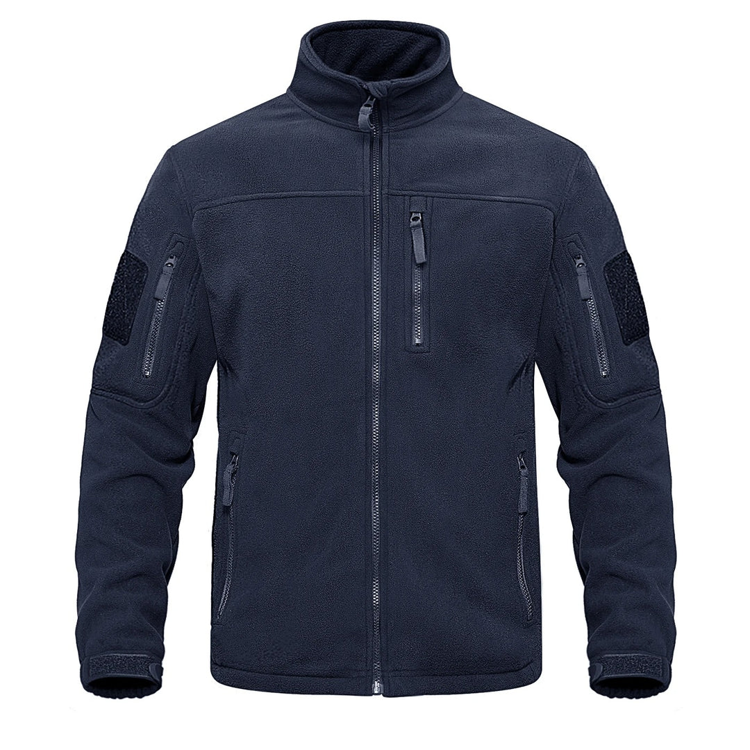 Herren-Fleece-Thermojacke mit durchgehendem Reißverschluss