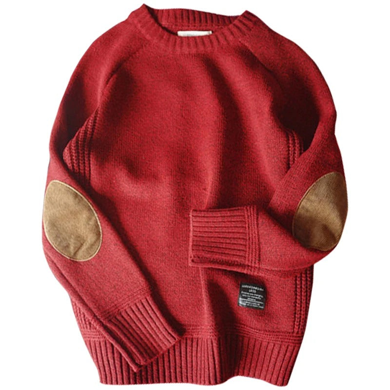 Übergroßer Herrenpullover aus Patchwork