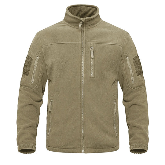 Herren-Fleece-Thermojacke mit durchgehendem Reißverschluss