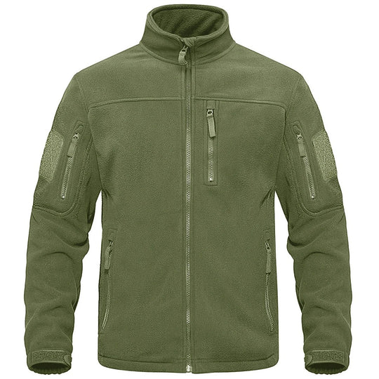 Herren-Fleecejacke mit durchgehendem Reißverschluss
