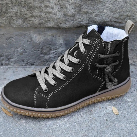 Damen Winterstiefel Warme Bequeme Schuhe Hochwertiges Material mit Warmem Innenfutter 4